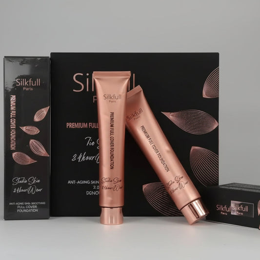 Silkfull Tube Makeup Foundation - Waterproof Long-Lasting Cream Foundation 15g
