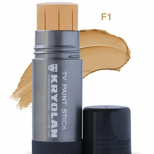 Kryolan TV Paint Stick Foundation - Professional Coverage Long-Lasting Finish, Shade 1W