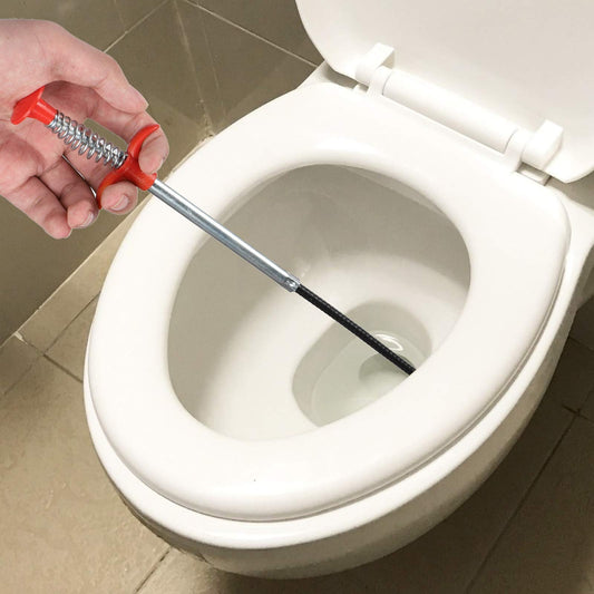 Metal Flexible 30cm Wire Brush Drain Cleaner | Sink, Sewer & Pipe Dredging Tool | Clog Remover