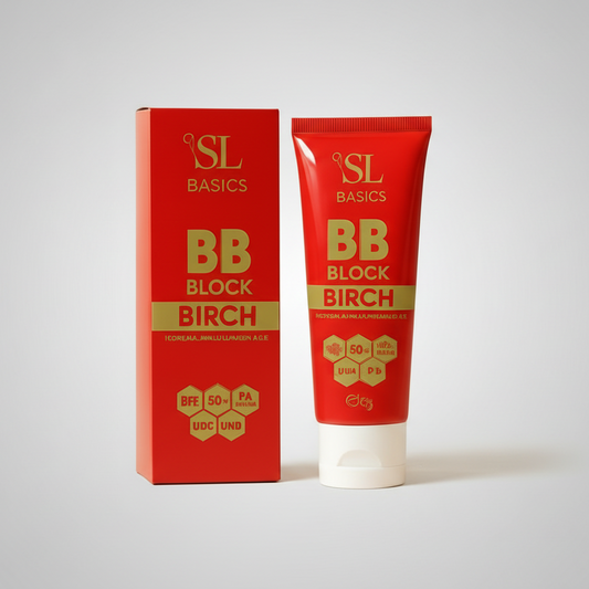 SL Basics BB Block SPF 50+ Tinted Sunscreen - Hydrating BB Cream with Vitamin E & Lotus Extract (50ml)