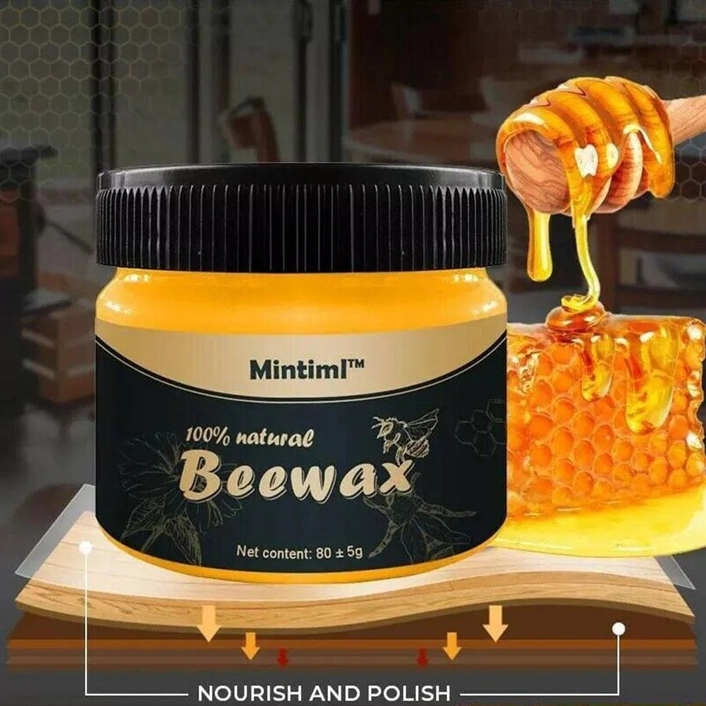 Mintiml Natural Beeswax Wood Polish | Multi‑Purpose Furniture Care |